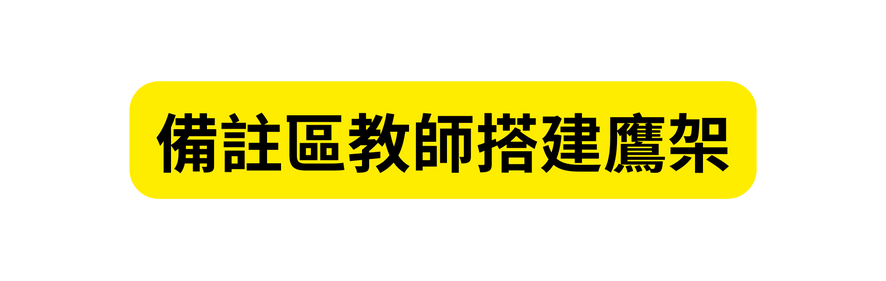 備註區教師搭建鷹架